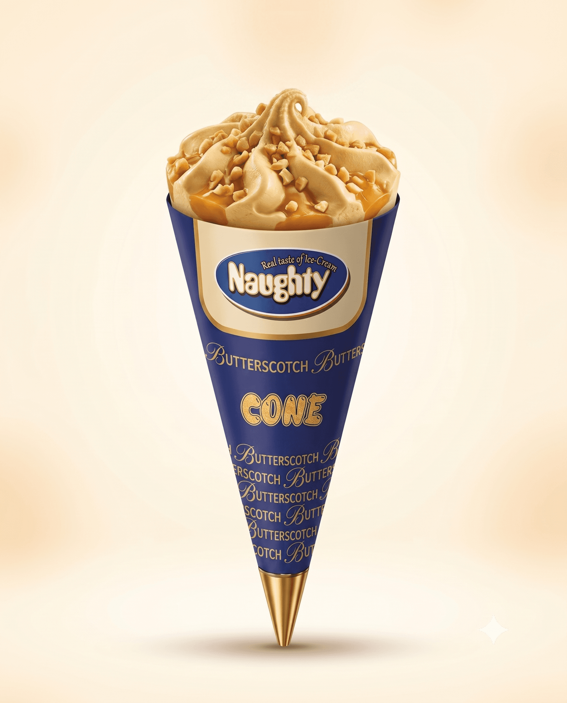 Butterscotch Cone ice cream