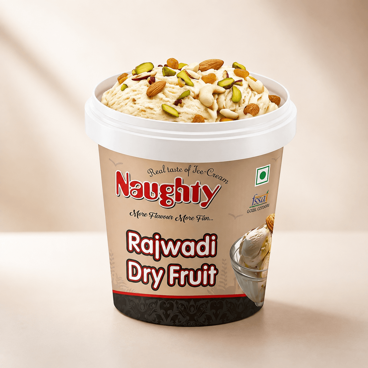 Rajwadi Dry Fruit ice cream