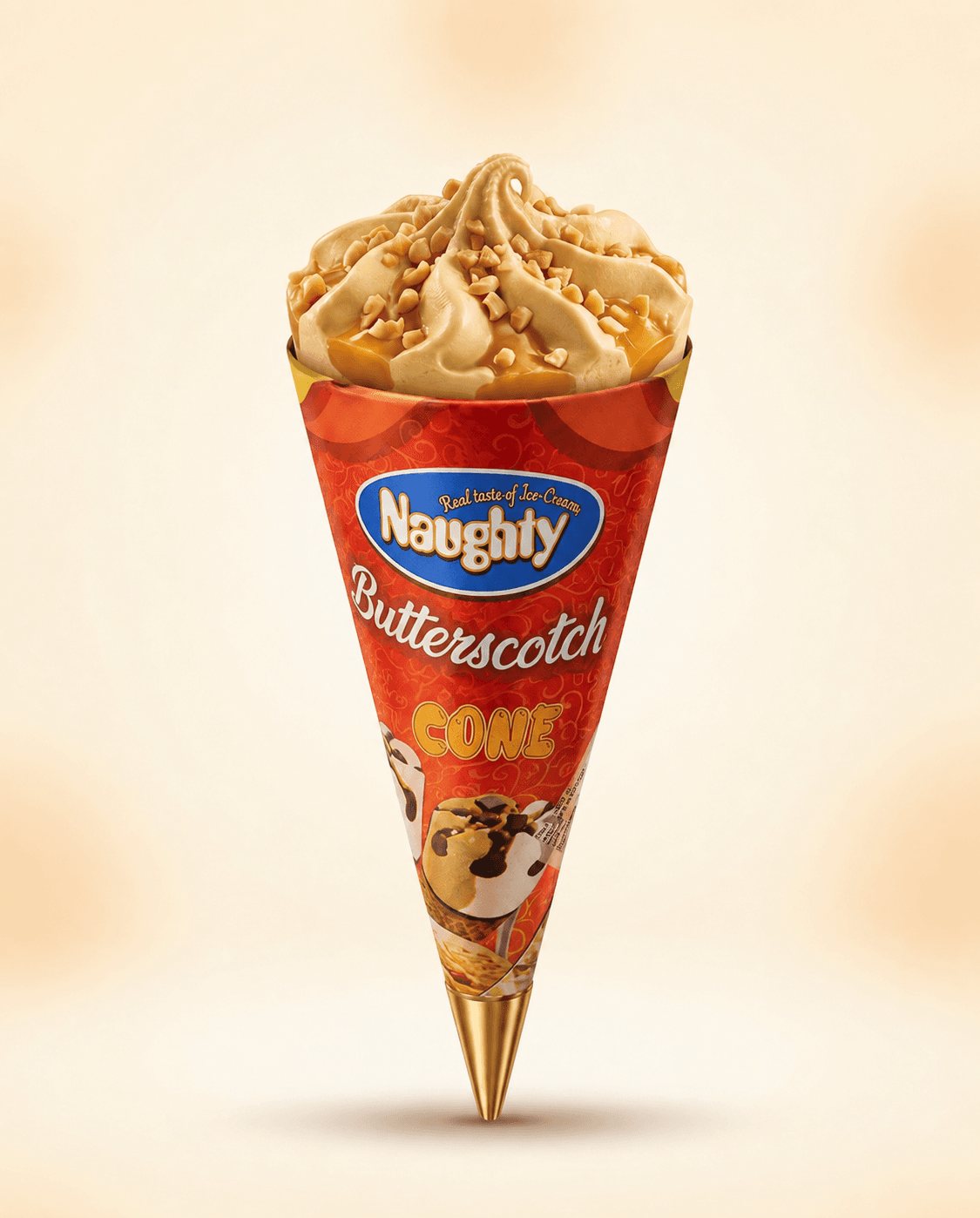 Small Butterscotch Cone ice cream